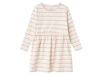 Name It jet stream/pastel lavender stribet kjole